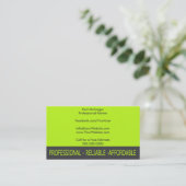 Carte De Visite Professional Painter Business Card (Debout devant)