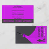 Carte De Visite Professional Painter Business Card (Devant / Derrière)