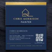 Carte De Visite Professional Painter QR Code