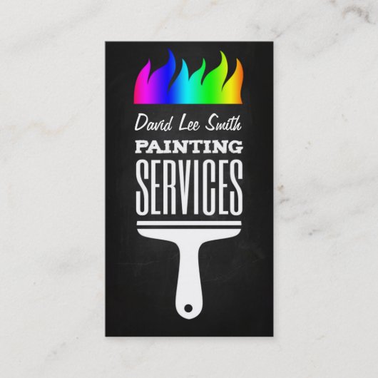 Carte De Visite Professional Painting Service (Devant)