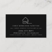 Carte De Visite Professional Painting Service Contractor QR Code (Devant)