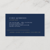Carte De Visite Professional Painting Service Navy Blue (Dos)
