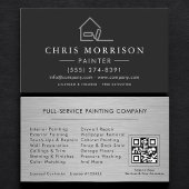Carte De Visite Professional Painting Service QR Code