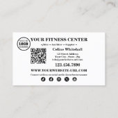 Carte De Visite Professional Personal Trainer Fitness Center (Dos)