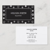Carte De Visite Professional Pet Grooming & Animal Care (Devant / Derrière)