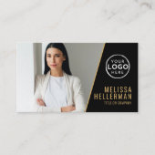 Carte De Visite Professional Photo QR Code Company Your Logo (Devant)