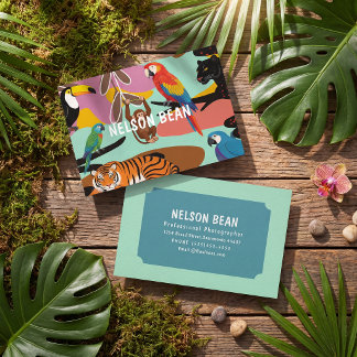 Carte De Visite Professional  photographer bold chic