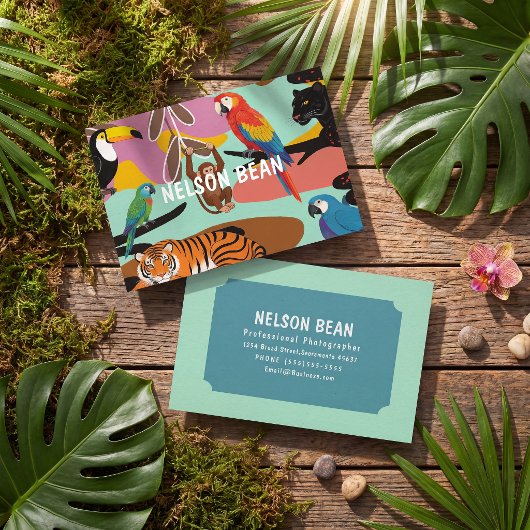 Carte De Visite Professional  photographer bold chic