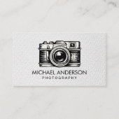 Carte De Visite Professional Photographer camera logo Photography (Devant)