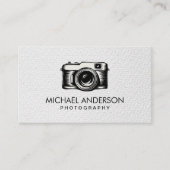 Carte De Visite Professional Photographer camera logo Photography (Devant)