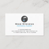Carte De Visite Professional Plumbing Services (Dos)