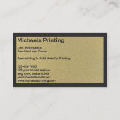 Carte De Visite Professional Printing Company (Dos)
