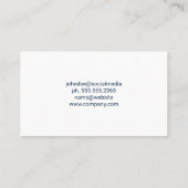 Carte De Visite Professional Property Cleaner | Neighborhood (Dos)