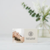 Carte De Visite Professional QR Code Thérapeutique holistique de l (Debout devant)