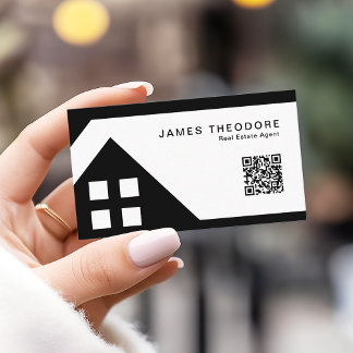 Carte De Visite Professional Real Estate Agents RQ Code