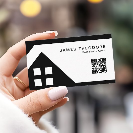 Carte De Visite Professional Real Estate Agents RQ Code