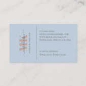 Carte De Visite Professional Simple Modern Neon Purple Black (Dos)