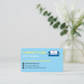 Carte De Visite Professional Sofa Cleaning Logo QR Code (Debout devant)
