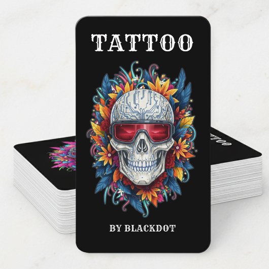 Carte De Visite Professional Tattoo Studio Tattoo Shop Branding