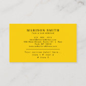 Carte De Visite Professional Taxi Service  (Dos)