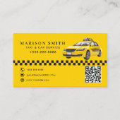 Carte De Visite Professional Taxi Service  (Devant)