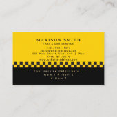 Carte De Visite Professional Taxi Service  (Dos)