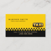 Carte De Visite Professional Taxi Service  (Devant)