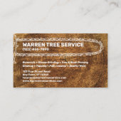 Carte De Visite Professional Tree Service / Removal Company (Devant)