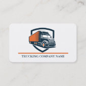 Carte De Visite Professional Trucking Driver Simple Modern Logo (Devant)