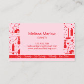 Carte De Visite Professional Unique Maid House Cleaning Services (Dos)