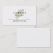 Carte De Visite Professional Unique Minimalist Plain (Devant / Derrière)