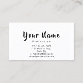 Carte De Visite ProfessionMaquillage Artiste Rouge Baiser Lips Bla (Dos)