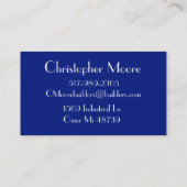 Carte De Visite Professionnalisme moderne (Dos)