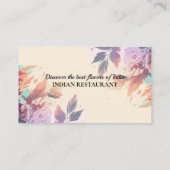 Carte de visite professionnel (Dos)