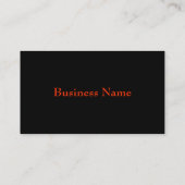 Carte de visite professionnel (Dos)