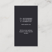 carte de visite professionnel (Dos)