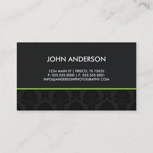 Carte de visite professionnel (Devant)