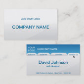 carte de visite professionnel (Devant / Derrière)