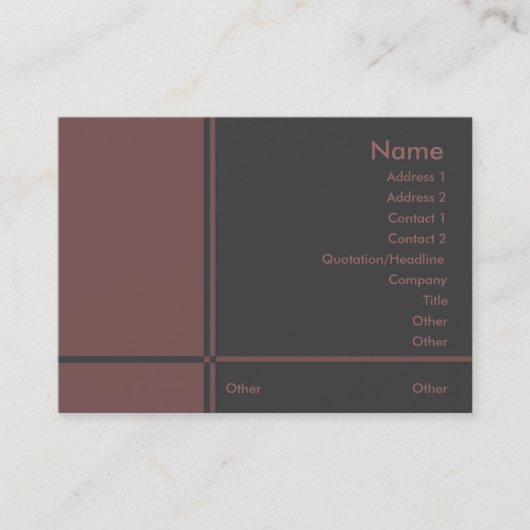 Carte de visite professionnel (Devant)