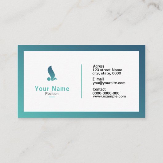 Carte de visite professionnel (Dos)