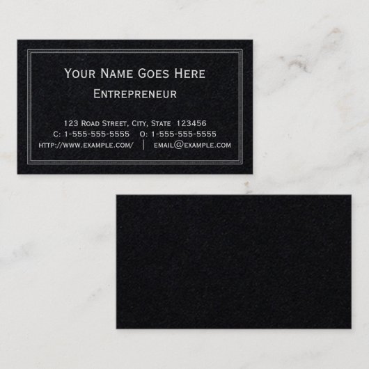 Carte de visite professionnel (Devant / Derrière)