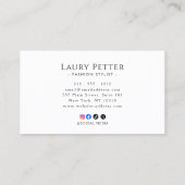 Carte De Visite Professionnel (Dos)