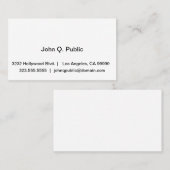 Carte de visite professionnel (Devant / Derrière)