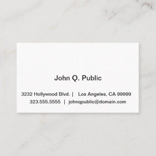 Carte de visite professionnel