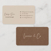 Carte de visite professionnel (Devant / Derrière)