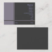 Carte de visite professionnel (Devant / Derrière)