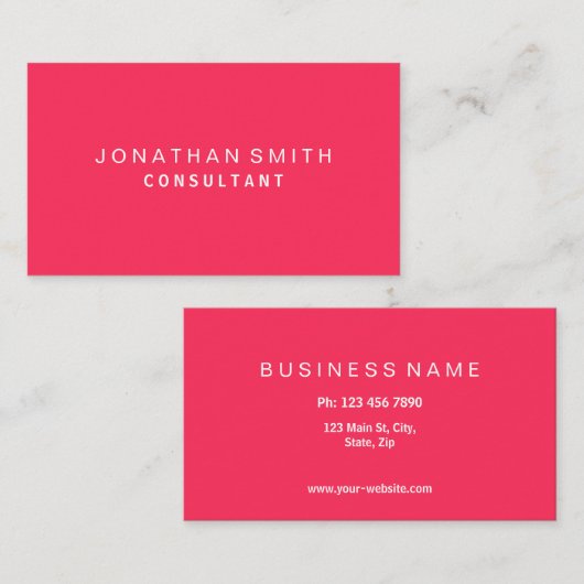 Carte de visite professionnel (Devant / Derrière)