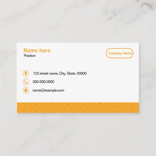 Carte de visite professionnel (Dos)