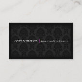 Carte de visite professionnel (Dos)
