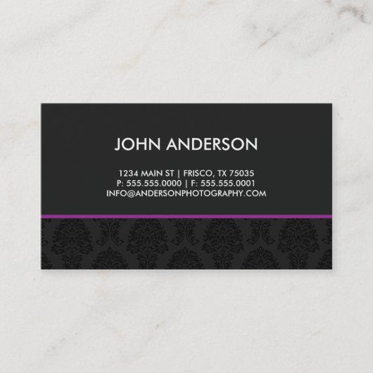 Carte de visite professionnel (Devant)